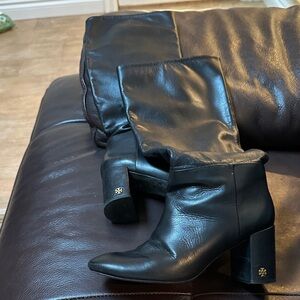Tory Burch Black Leather Boots